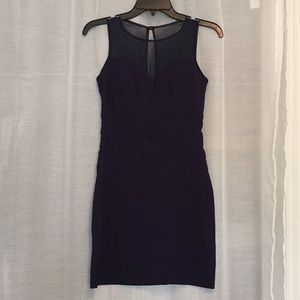 Navy blue bodycon dress